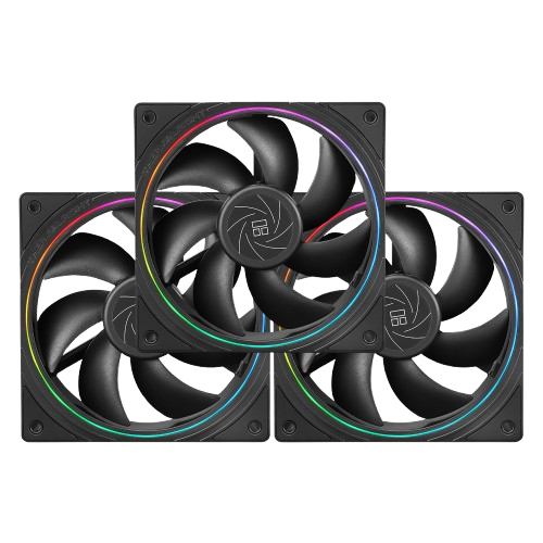 Thermalright TL-S12 X3, ARGB Lighting, 3-Pack Black Case Fan