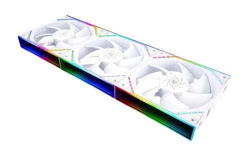Thermalright TL-M12QRW X3, 120mm Reverse Blade 3-Pack White Case Fans 