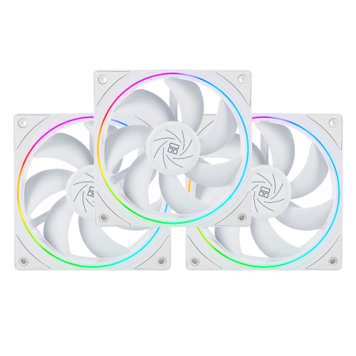 Thermalright TL-S12RW X3, 120mm, ARGB Lighting, 3-Pack, White Case Fan 