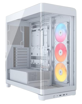 Corsair FRAME 4500X RS-R ARGB، كيس أبيض من فئة Mid Tower بمعيار ATX مع إضاءة ARGB