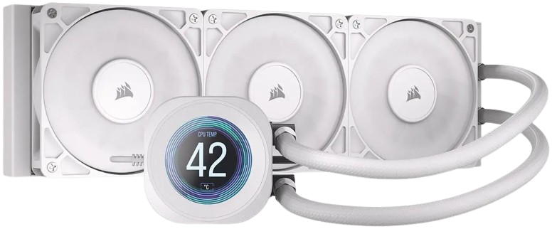 Corsair NAUTILUS 360 RS LCD Liquid White CPU Cooler