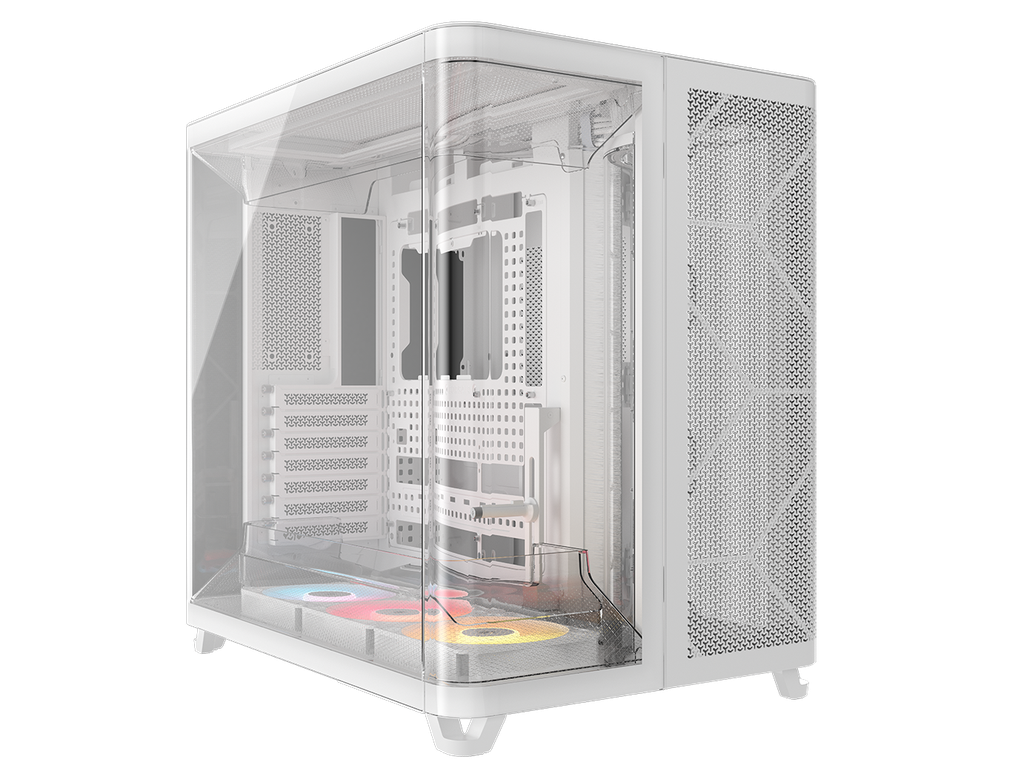 Corsair AIR 5400 RS-R ARGB Triple Chamber Mid-Tower White PC Case