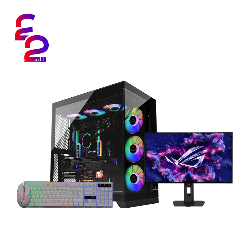 تجميعة بندل – كرت شاشة NVIDIA RTX 5070 – AMD Ryzen 7 7800X3D – DDR5 – شاشة OLED