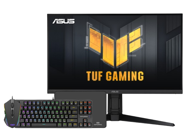 ASUS TUF 27'', QHD, 180Hz, Fast IPS, 1ms gaming monitor + Infiniarc 3in1 Bundle 