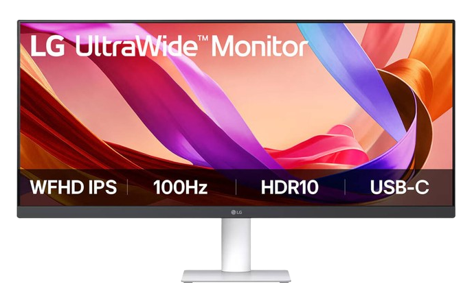 شاشة إل جي فائقة الاتساع (UltraWide) مقاس 29 بوصة بدقة WFHD ‏(2560×1080)، بتقنية IPS، ومعدل تحديث 100 هرتز.