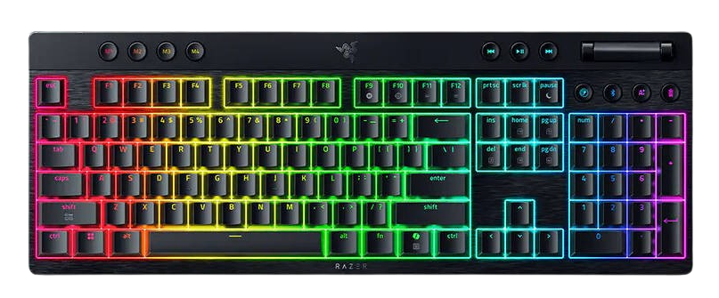 Razer BlackWidow V4 Low Profile HyperSpeed Wireless, Mechanical Switches Keyboard