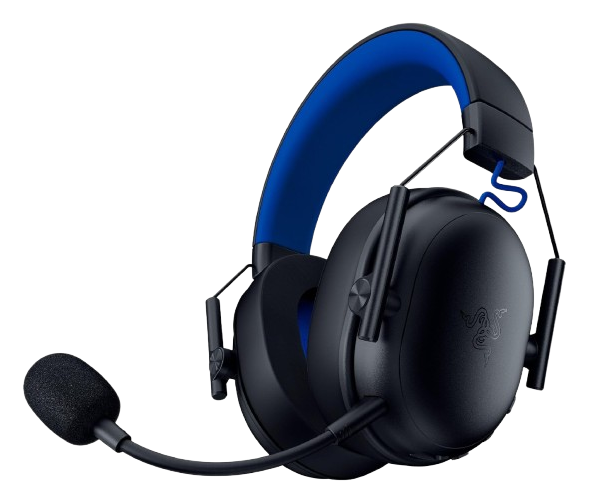 Razer BlackShark V3 X HyperSpeed, Ultra light, TriForce 50mm Drivers, Detachable microphone, Wireless Blue/Black Gaming Headset - PS5/PC