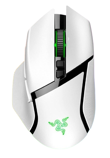 Razer Basilisk V3 Pro HyperSpeed, 35K DPI, Optical Mouse Switches Gen-3, Up to 140 Hours, White Wireless, Gaming Mouse