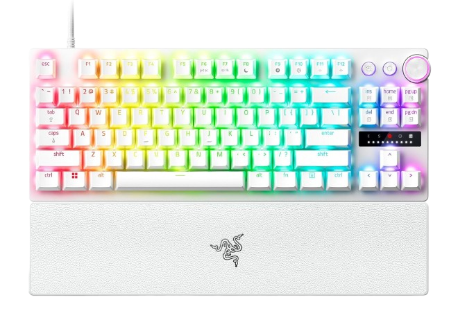 RAZER Huntsman V3 Pro Tenkeyless Gaming Keyboard - White - US Layout