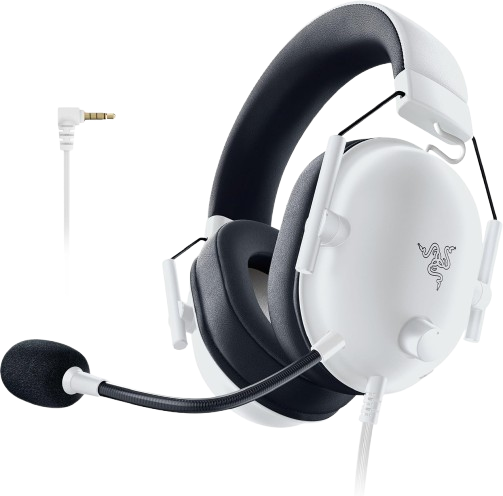 Razer Blackshark V2 X Special White, 7.1 Surround Sound, 50mm Drivers, Memory Foam Cushion, Special White Gaming Headset
