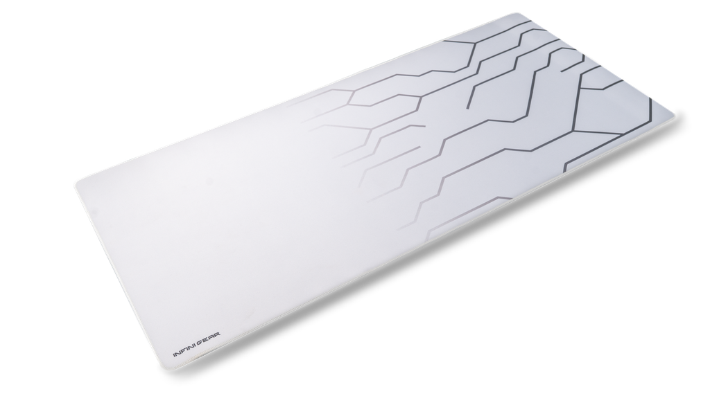 InfiniGear Nano Thread Core Extended XXL 900x400mm, White Gaming Mousepad