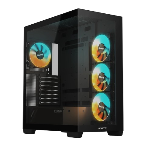 GIGABYTE C500 PANORAMIC STEALTH, Mid Tower, Black Case