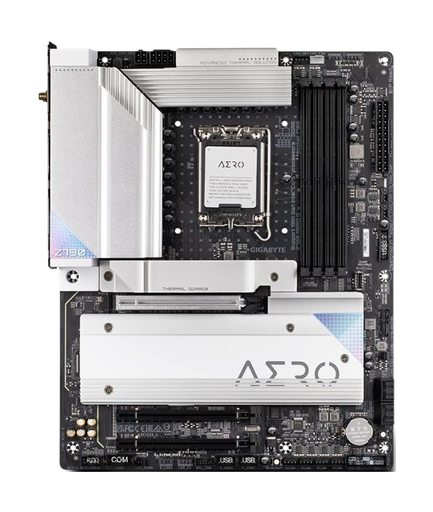 Gigabyte Z790 AERO G, Intel LGA1700, Wi-Fi 6E, DDR5 White Motherboard