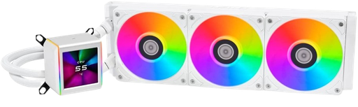 LIAN LI Galahad II LCD 360 White Liquid Cooler - GA2ALCD36W