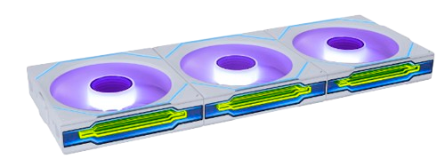 Lian Li UNI FAN SL-INF 120mm Wireless White 3-Pack Fan