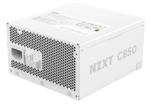 NZXT C850 80 PLUS Gold Fully Modular, 850W Power, Fluid Dynamic Bearing White Power Supply