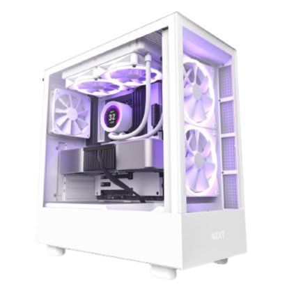 NZXT H5 Elite - All White Micro-ATX, Computer Cases