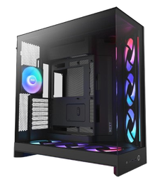 NZXT H9 Flow RGB+ Dual-Chamber ATX Mid Tower, 7 Built in fans Black Gaming Case
