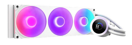 NZXT Kraken Plus RGB 360mm AIO, LCD Display, 3x RGB Core Fans, White Liquid Cooler