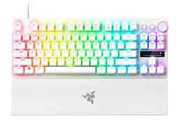 RAZER Huntsman V3 Pro Tenkeyless, ultra-fast Rapid Trigger Mode& Adjustable Actuation, White Gaming Keyboard