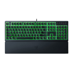 Razer Ornata V3 X Gaming Keyboard - US Layout, Low-Profile Keys, Silent Membrane Switches, UV-Coated Keycaps, Spill Resistant, Chroma RGB Lighting, Ergonomic Wrist Rest - Classic Black