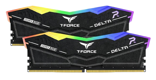 TEAMGROUP DELTA RGB DDR5 16GB(2x8GB) 5200MHz CL40 BLACK DESKTOP MEMORY 