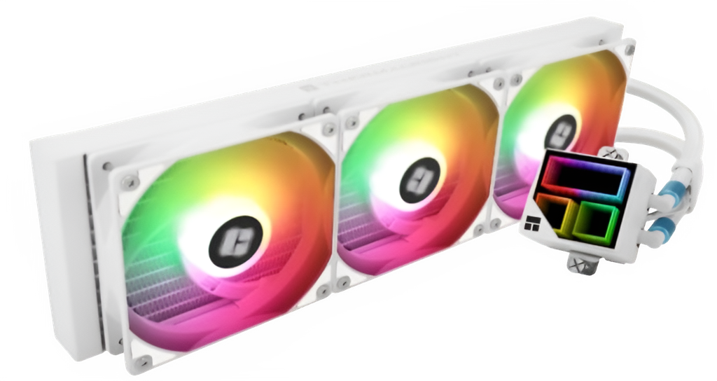 THERMALRIGHT Frozen Infinity RGB TLC12CW-S 360 White Water Cooler (bulk ...