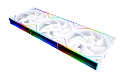 Thermalright TL-M12QRW X3, 120mm Reverse Blade 3-Pack White Case Fans 