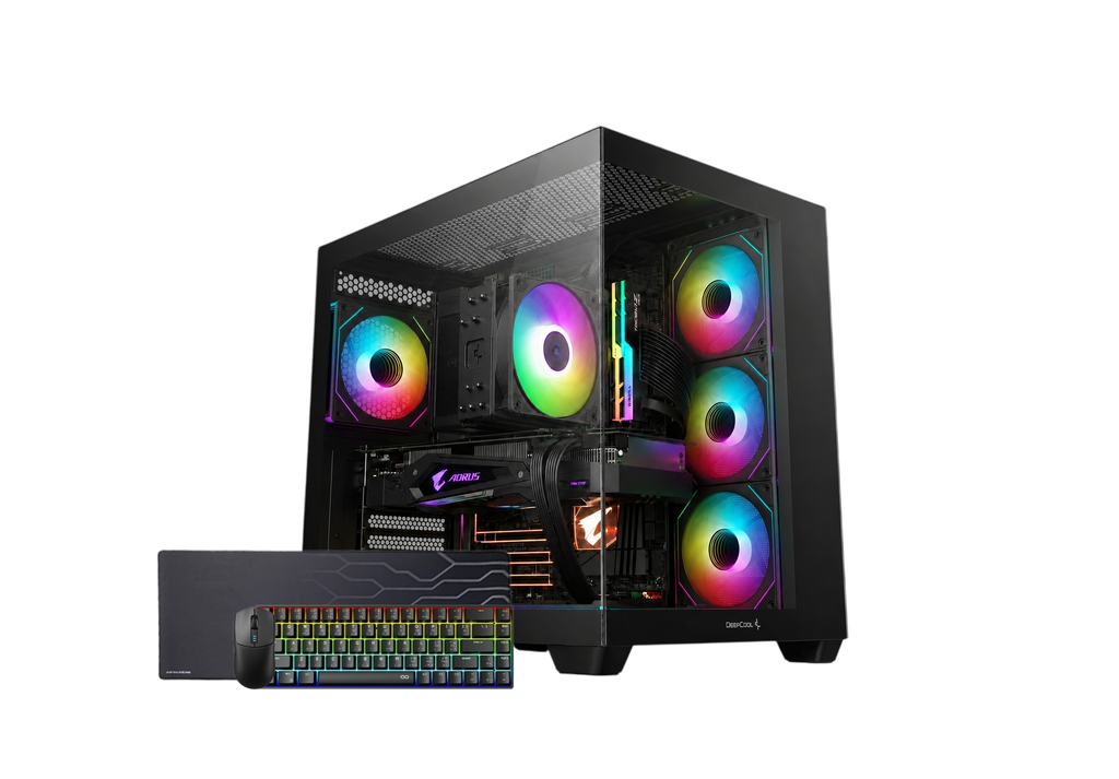 [NZXT-5060TI-INTELV2] تجميعة بي سي قيمنق - كرت شاشة نفيديا RTX 5060 Ti - معالج انتل - DDR5