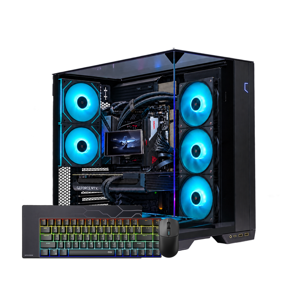 [NZXT-5070-AMD-B-tb] INFINIARC GeForce RTX 5070 - AMD Ryzen 7 7800X3D - 16GB DDR5 Liquid Cooling Gaming Desktop PC Tabby
