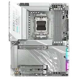 Gigabyte X870E AORUS ELITE X3D ICE, Wi-Fi 7, AM5, ATX DDR5 ICE White Motherboard