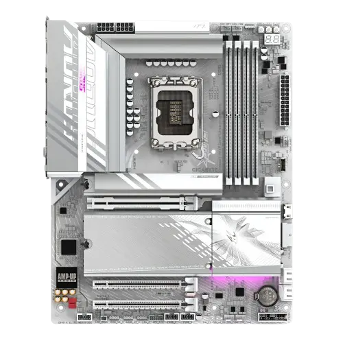 Gigabyte Z890 AORUS ELITE WIFI7 ICE, Intel Ultra DDR5, White Motherboard