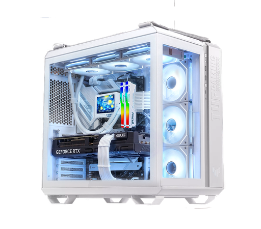 Asus White Gaming PC - NVIDIA RTX 5070 - Intel Ultra 7 - Liquid Cooling - DDR5