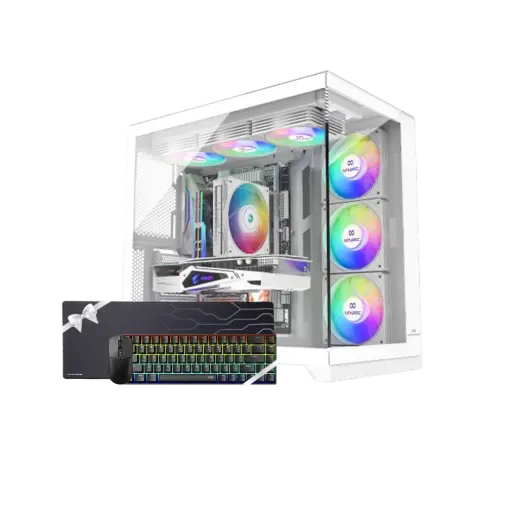 GAMING White Desktop PC - NVIDIA RTX 5070 - AMD RYZEN - DDR5 