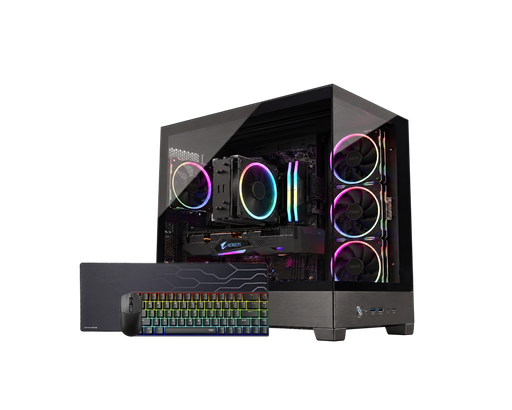 تجميعة بي سي قيمنق – كرت شاشة نيفيديا RTX 5070 – معالج AMD RYZEN – ذاكرة DDR5 – تابي