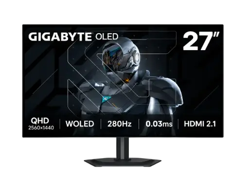 Gigabyte MO27Q28G 27" QHD 2560x1440, W-OLED, 280Hz, 0.03ms, Gaming Monitor