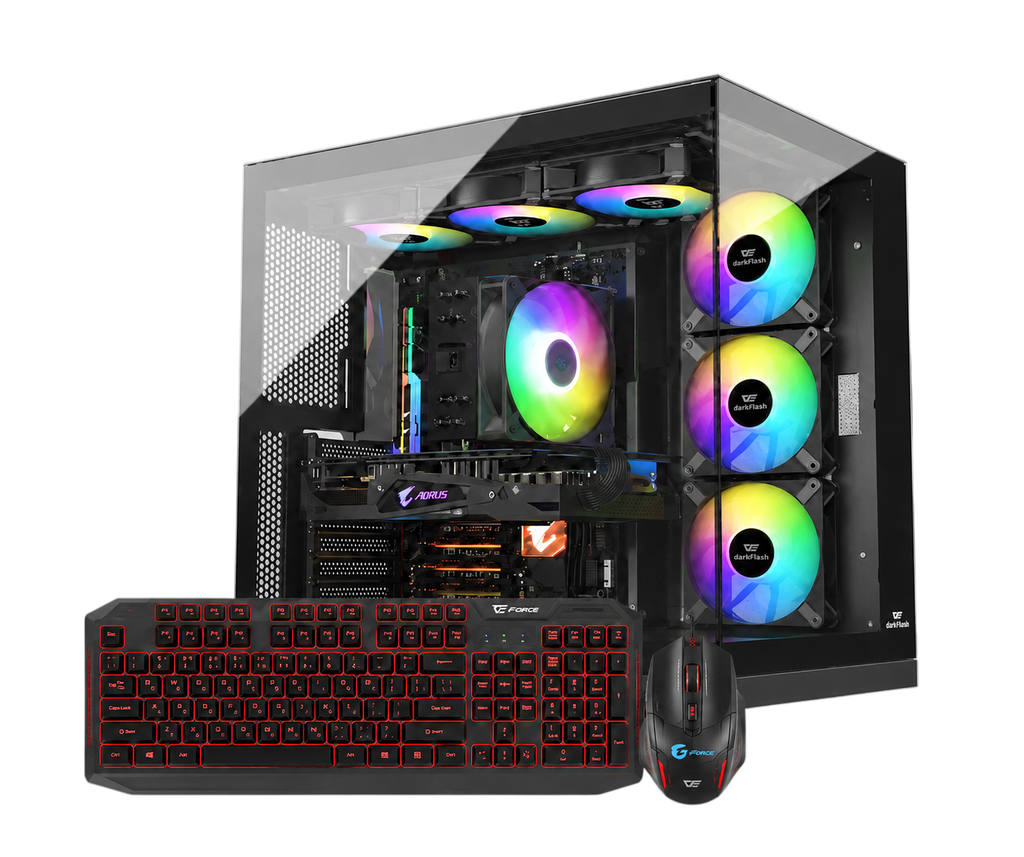 [CUBE-5060-INTEL-d4-TP] GAMING Desktop PC - NVIDIA RTX 5060 - Intel core i5 - DDR4 - Tabby