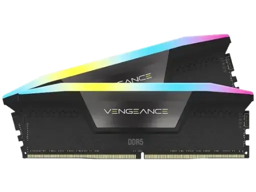 CORSAIR Vengeance RGB 32GB (4 x 8GB) 288-Pin PC DDR5 5200 Desktop Memory (Kit of 4)