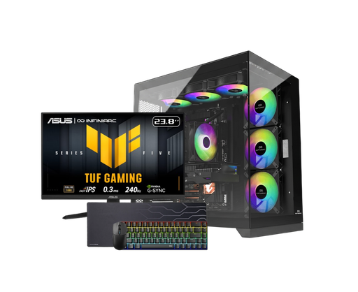 تجميعة بي سي ألعاب – كرت شاشة نيفيديا RTX 5060 Ti – معالج إنتل Core 5 – ذاكرة DDR4 – تابي