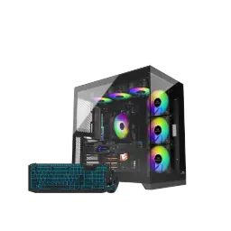 INFINIARC CUBE GAMING Desktop PC - NVIDIA RTX 5070 - AMD Ryzen 5 7500X3D - 16GB DDR5 