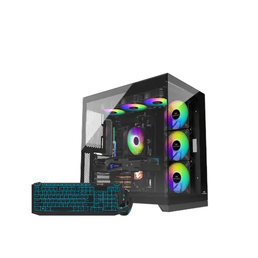 INFINIARC Black GAMING Desktop PC (Ultra 225F, RTX 5060, 16GB DDR5, 1TB M.2)  