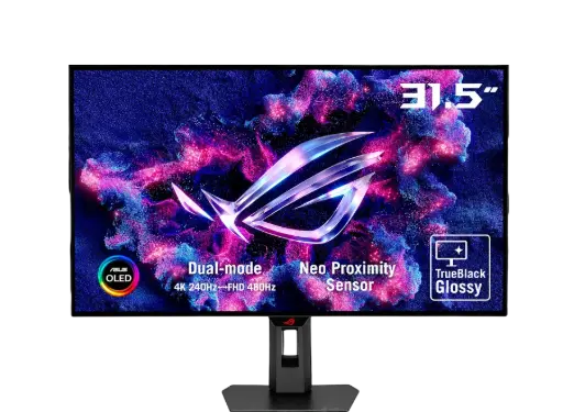 Asus ROG Strix XG32UCWMG, 32-inch 4K, WOLED, Dual Mode 4K UHD 240Hz /FHD 480Hz, 0.03ms, NVIDIA G-Sync & AMD FreeSync, TrueBlack Glossy gaming Monitor