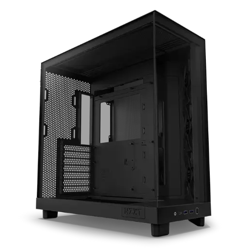 NZXT H6 Compact, Dual-Chamber Mid-Tower Airflow All Black Case