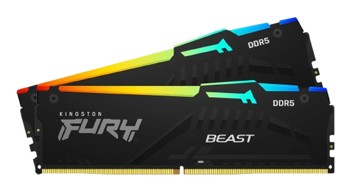 [KF552C40BBAK2-16] Kingston 16GB 5200MT/s DDR5 CL40 DIMM (Kit of 2) FURY Beast RGB XMP KF552C40BBAK2-16