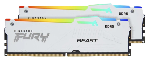 [KF560C30BWEAK2-32] Kingston FURY Beast 32GB (2x16GB) DDR5 6000MT/s CL30 White RGB EXPO Memory