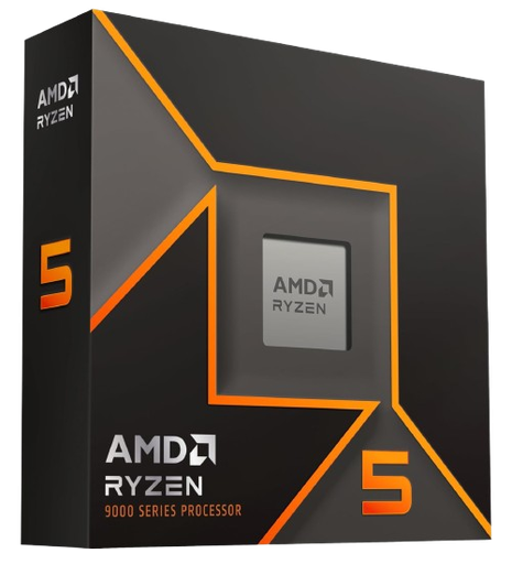 [100-100001405WOF] معالج AMD Ryzen 5 9600X من سلسلة Ryzen 9000 (Granite Ridge - Zen 5)، سداسي النواة، بسرعة 3.9 جيجاهرتز، بمقبس AM5، باستهلاك 65 واط، مزود بمعالج رسومي Radeon