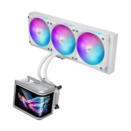 [90RC0152-B0EAY0] Asus OG Ryuo IV SLC 360 ARGB, AMOLED Screen White Edition Gaming Water Cooler