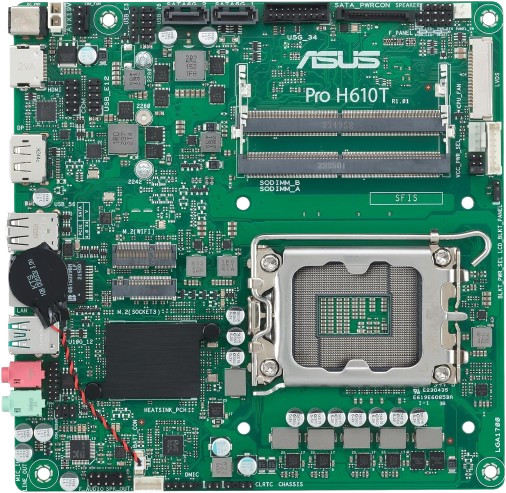 ASUS Pro H610T D5-CSM LGA 1700 Mini-ITX Motherboard