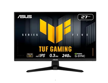 [90LM0B80-B03171] ASUS TUF Gaming Series 5 VG279QM5A-J, 27" FHD (1920 x 1080) Fast IPS, 240Hz, 0.3ms, AMD FreeSync Premium,NVIDIA G-Sync, Black Monitor - Infiniarc Edition