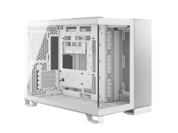 Corsair 2500X Micro ATX Dual Chamber White/Satin Gray Aluminum PC Case ...